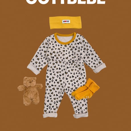 oottbebe/21. heart leopard inner wear XS(0-1Y)-XL(4-5Y)