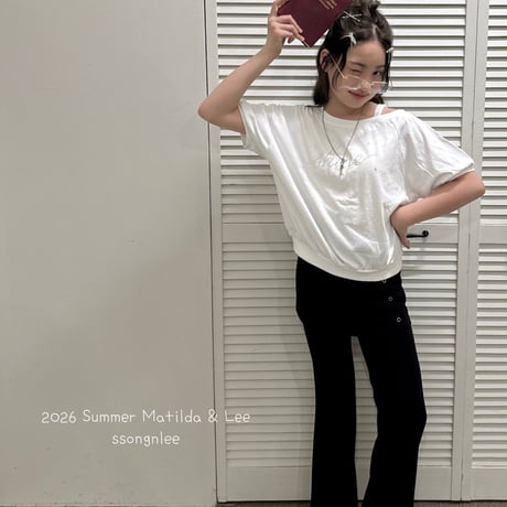 matilda/111. cubic lettering T-shirt 5-13
