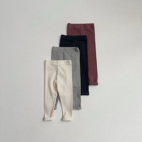 atomeme/22. Milky Rib Leggings S-XL