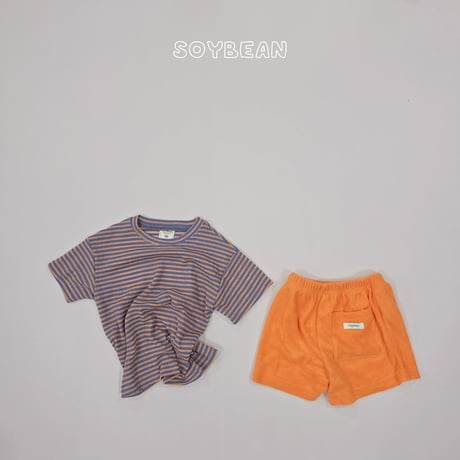 soybean/52. plan ) ice terry updown set XS-XL