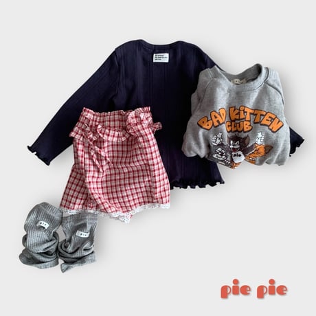 pie/14. lilly check half pants XS-XL
