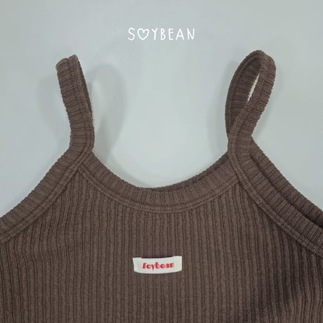 soybean/72. plan ) knit crop bustier XS-XL