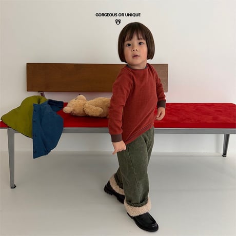 gou/71. block T-shirt XS(2-3Y)-XL(6-7Y)
