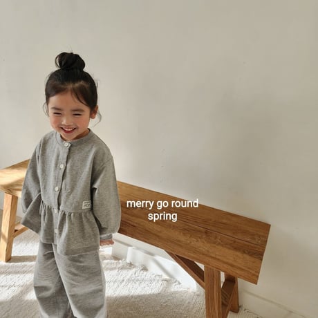merrygoround/22. roze set cardigan XS-2XL