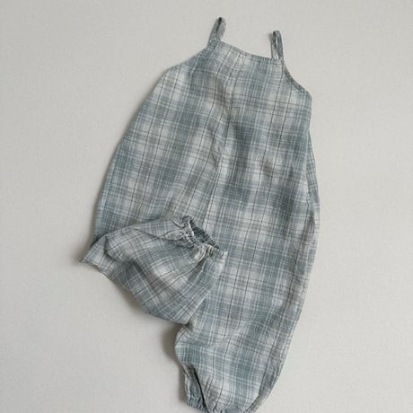 minirobe/53. Candy checkered Overalls  S-XL