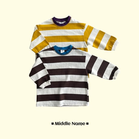 middlename/32. milk two color dangara T-shirt JS-JM