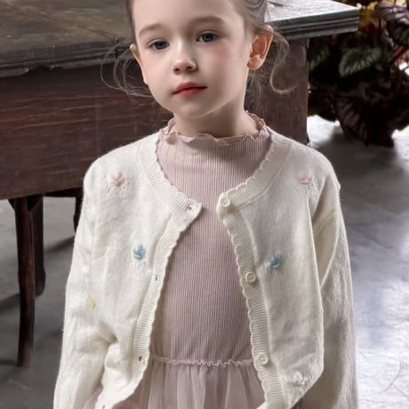 aiai/18. anju embroidery knit cardigan 90-130
