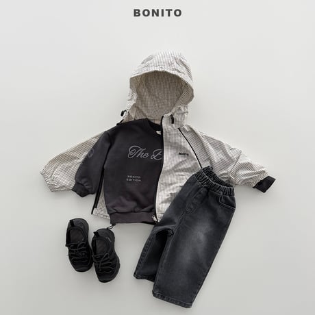 bonito/27. check line (adult) windbreaker 12M-XL