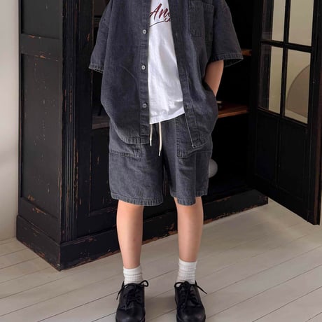 fromi/94. over denim shirt JS-JL