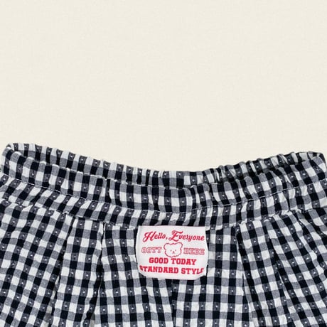 oottbebe/72. baguette check pants XS(1-2Y)-XL(6-7Y)