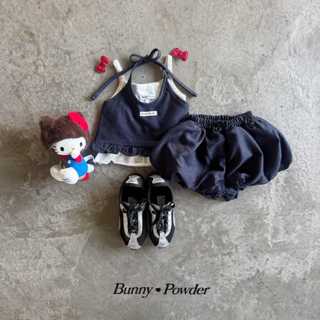 bunnypowder/211. denim bullon pants 2XL-4XL