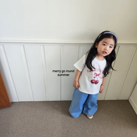 merrygoround/14. summer print T-shirt XS-2XL