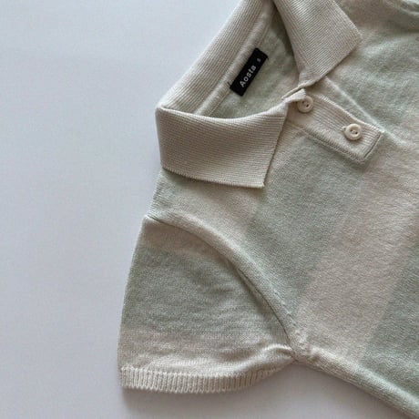 aosta/22. Knit Collar T S(1-2Y)-L(3-5Y)