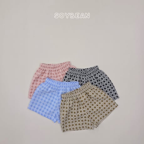 soybean/25. plan ) bear half pants XS-XL