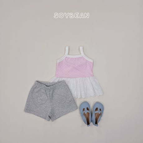 soybean/7. plan dot fril sleeveless XS-XL