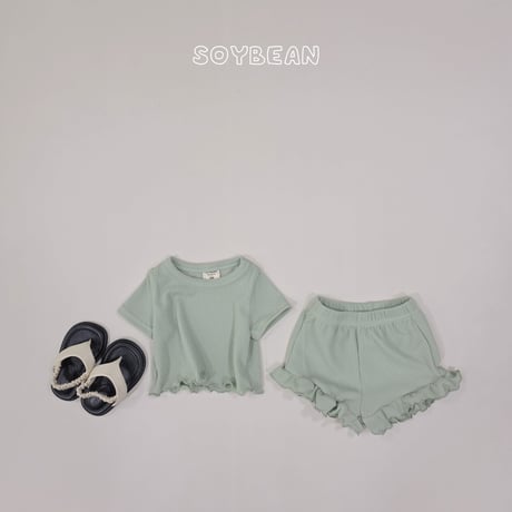 soybean/81. plan ) fresh fril updown set XS-XL