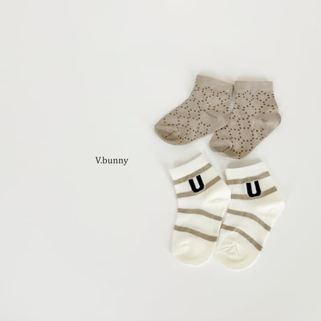 vbunny/20. ei socks set S(130-150)-L(180-210)