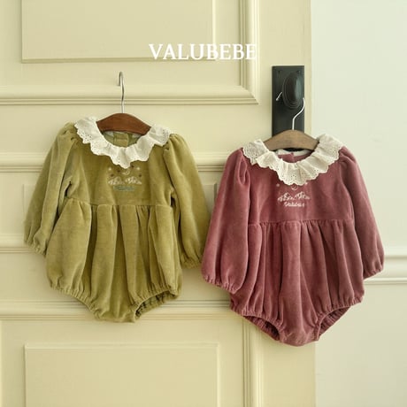 valubebe/69. embroidery velloa suit 6M-18M