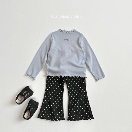 vividi/141. heart ailet T-shirt XS-XL