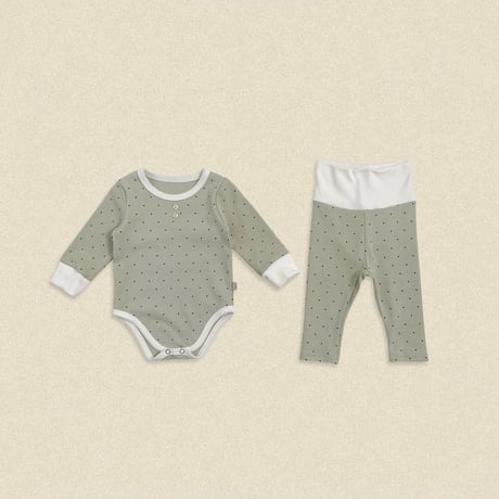 oottbebe/9. (bebe) shushu dot suit S(0-6M)-M(6-12M)