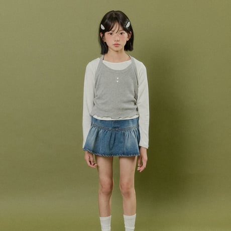 forkchips/17. button skirt M-XL