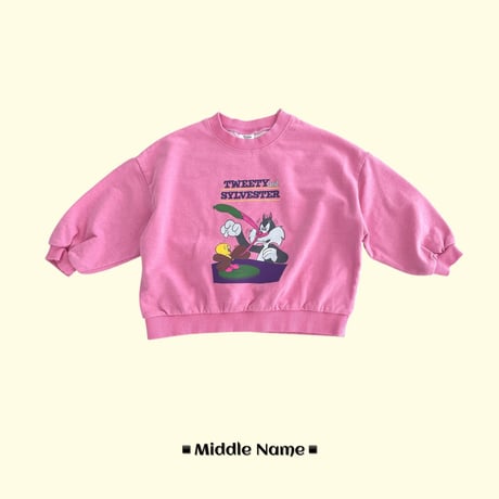 middlename/45. tweet man-to-man S-XL