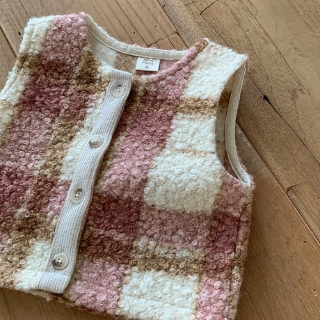 bebeholic/44. roy check vest S(6-12M)-L(18M-24M)