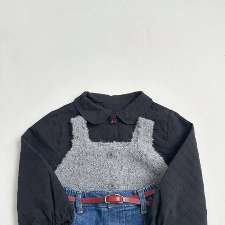 atomeme/10. Ecru Knit Vest S-XL