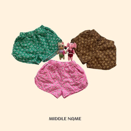 middlename/21. vintage flower digital printing pants S-XL
