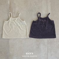 hans/17. velvet dot one-piece XXS-JS