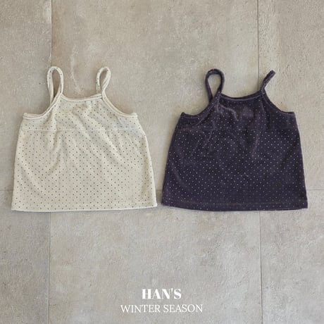 hans/17. velvet dot one-piece XXS-JS