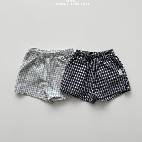 onu/44. check half pants XS-XL