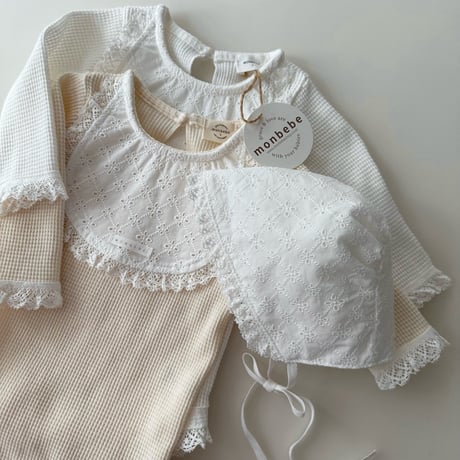 monbebe/35. bebe lace bonnet FREE(0-12M)