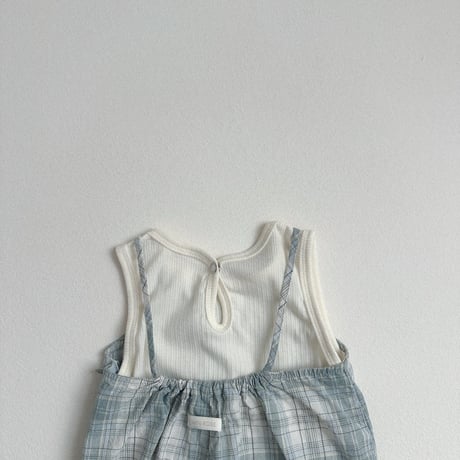 minirobe/53. Candy checkered Overalls  S-XL