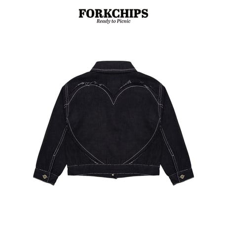 forkchips/74. rough heart jacket M-XL