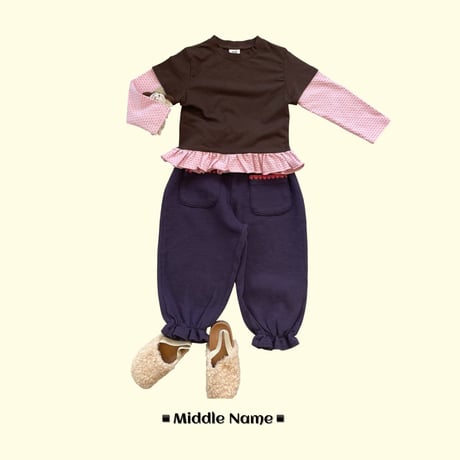 middlename/8. rayerd fril T-shirt JS-JM