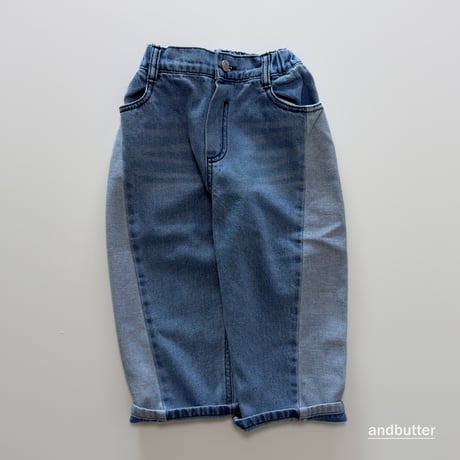 andbutter/74. CurvedDenim Pants JS-JM