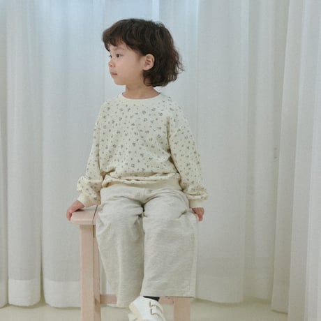 thebeige/8. Flower waffle sweatshirt XXS-L