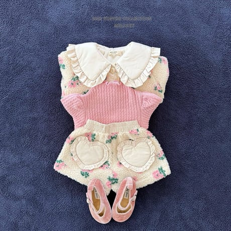 melikey/84. heart flower half pants JS-JM