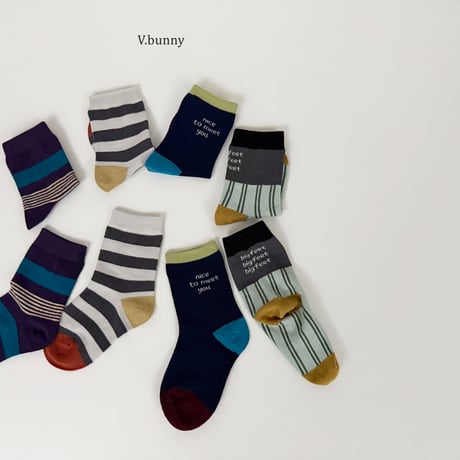 vbunny/16. nice socks set M(130-150)-XL(180-210)