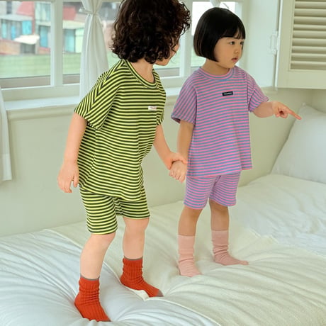 tinyhiker/7. stripe biker set XS-XL