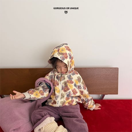 gou/98. songe hood zipup JS(8-9Y)-JL(10-11Y)