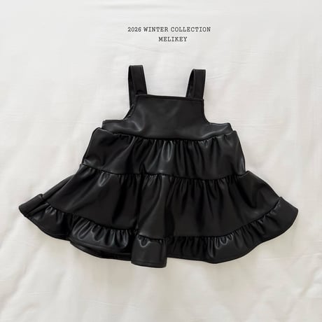 melikey/87. chic ledder kangkang one-piece XS-XL