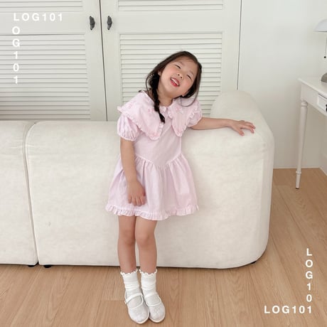 log101/94. ribbon fril one-piece S-XL