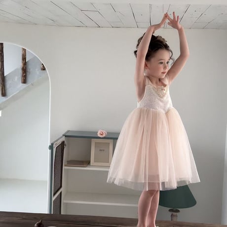 aiai/62. peach ballerina dress 90-130