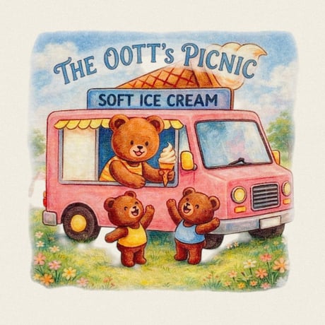 oottbebe/74. otte picnic ( kids ) T-shirt XS(1-2Y)-XL(6-7Y)