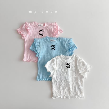 mybebe/19. double fril T-shirt XS-XL