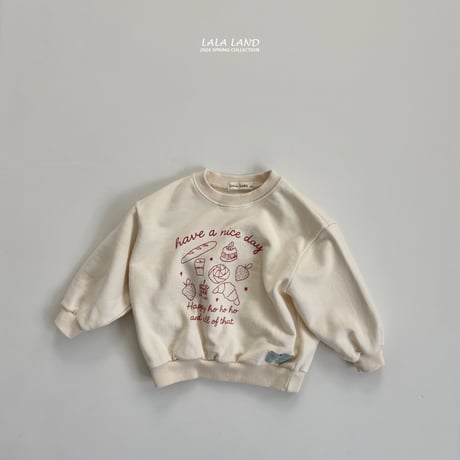 lalaland/19. bread man-to-man XS-XL