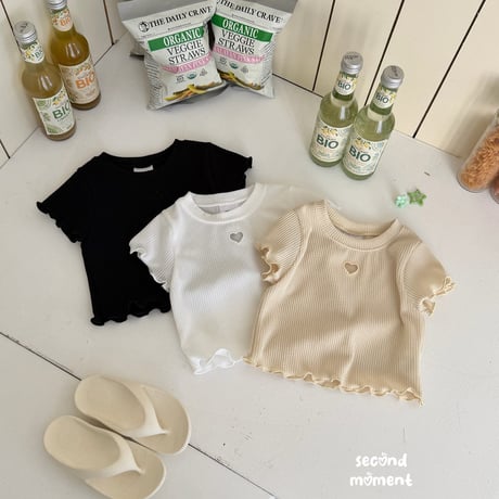 secondmoment/13. heart nanalri T-shirt S-XL