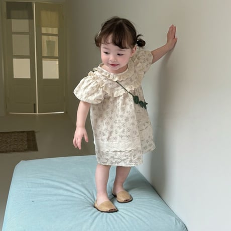 aiai/9. organic flora one-piece S(6M-2Y)-XL(4-5Y)